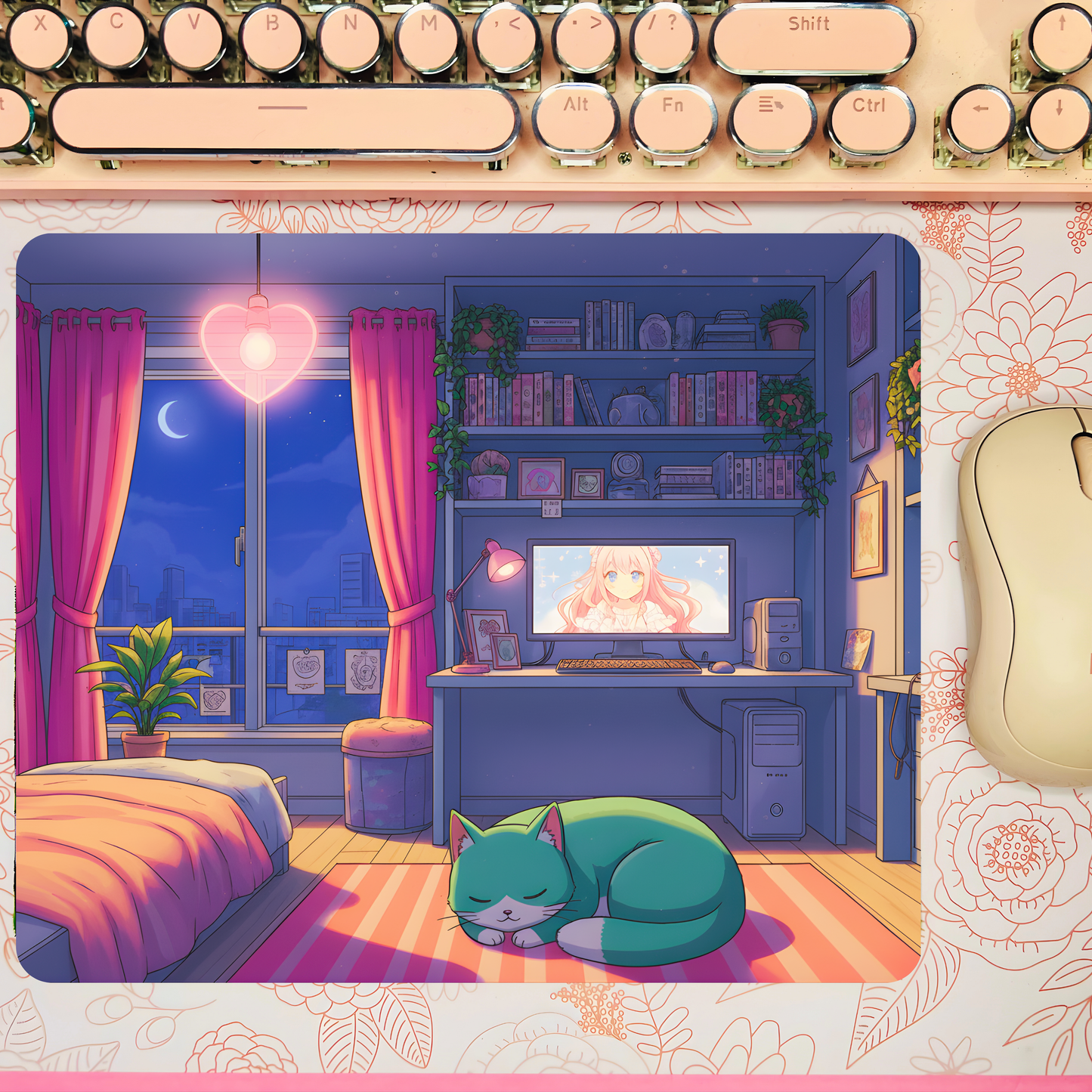 Pawsitively Snoozin' Mousepad