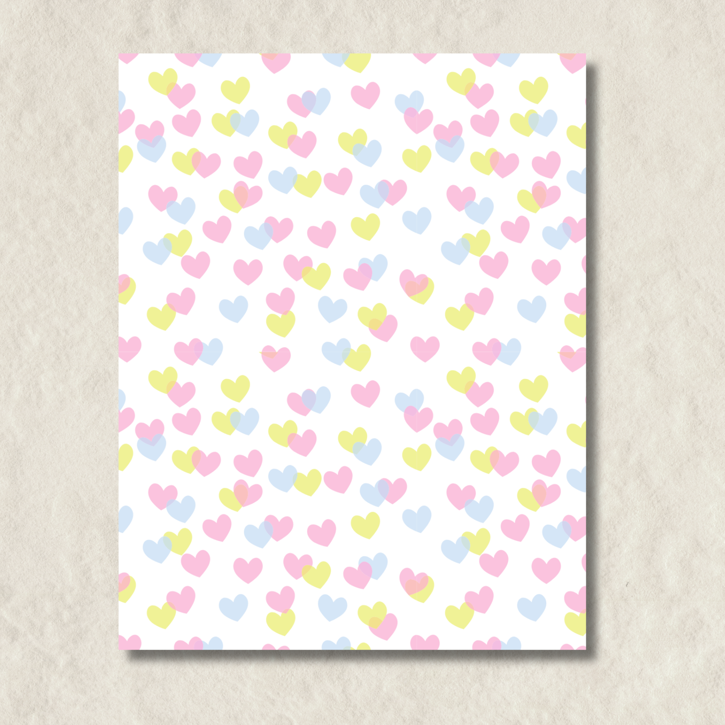 Mini Hearts Notepad