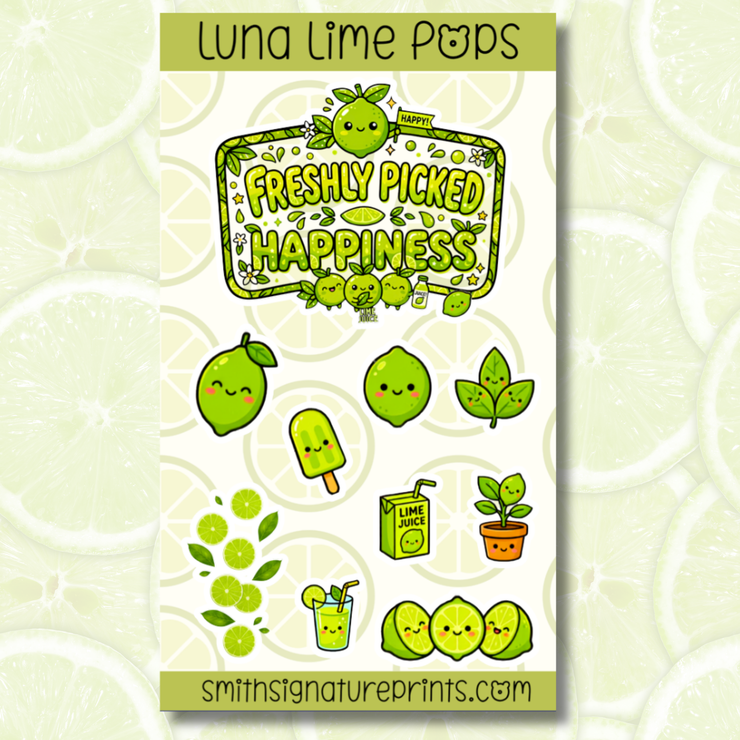 Lime Sticker Sheet SS046