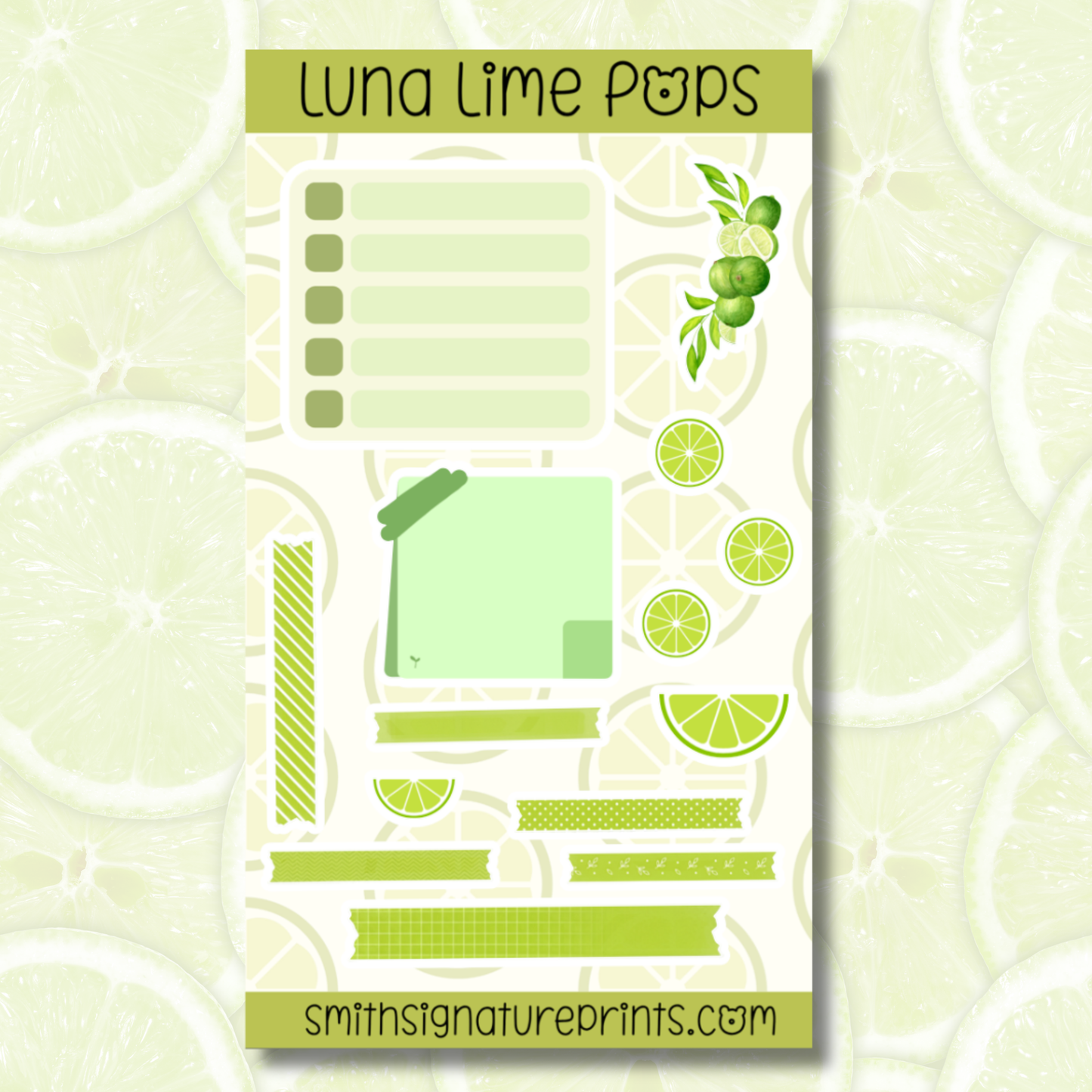 Lime Sticker Sheet SS047
