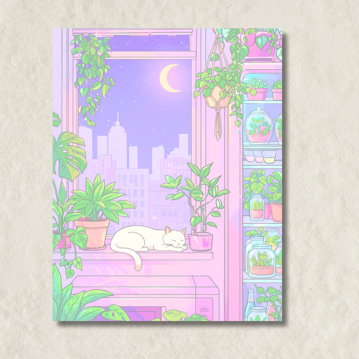 Green Whispers Notepad-Night-time Theme