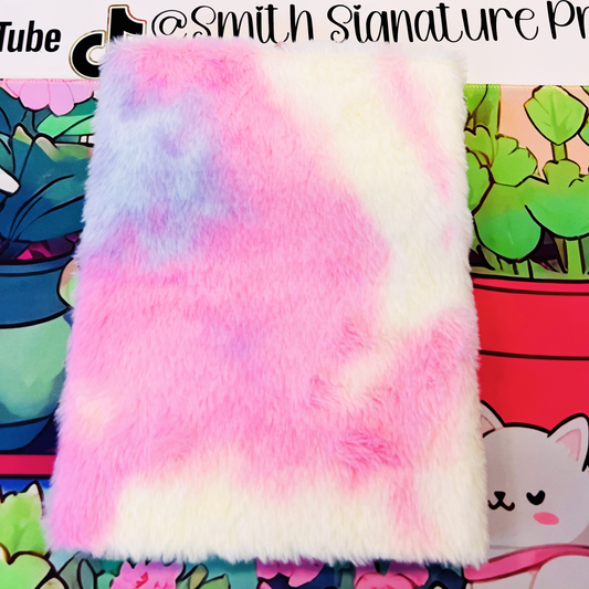 Kawaii Furry Retro Unicorn Sticker Journal (Sketch Pad)