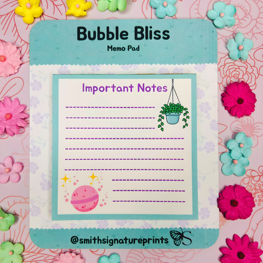 Bubble Bliss Memo Pad