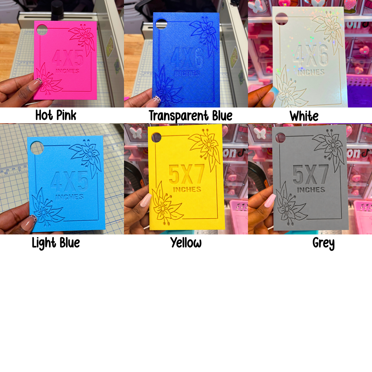 Guillotine/Paper Trimmer Cutting Alignment Guides- Full Bundle(Choose 2 colors)