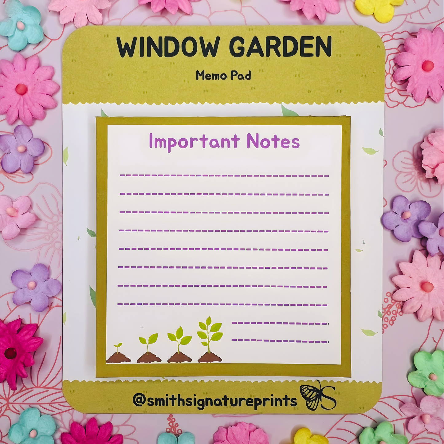 Window Garden Memo Pad