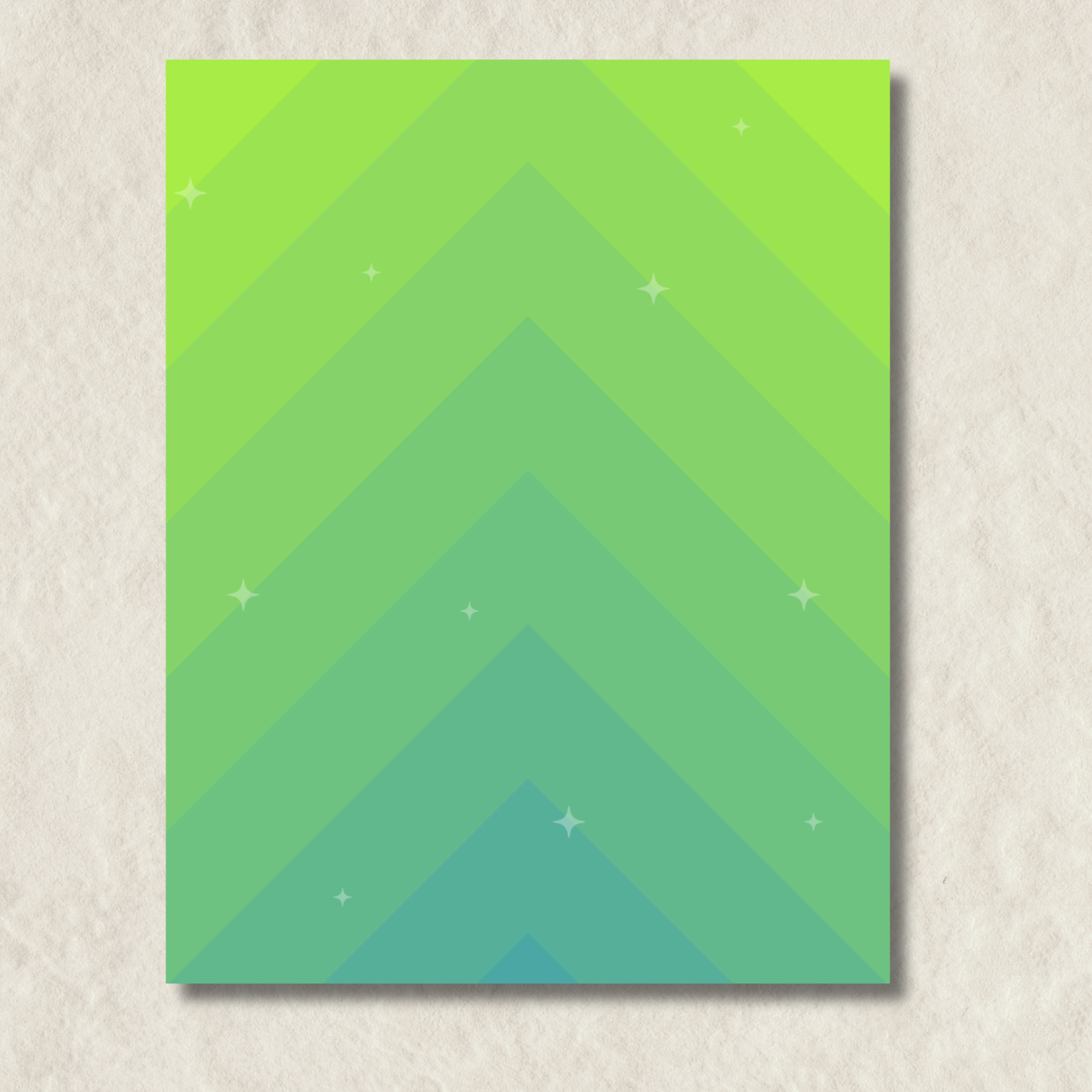 Ombre Sunset Green Notepad