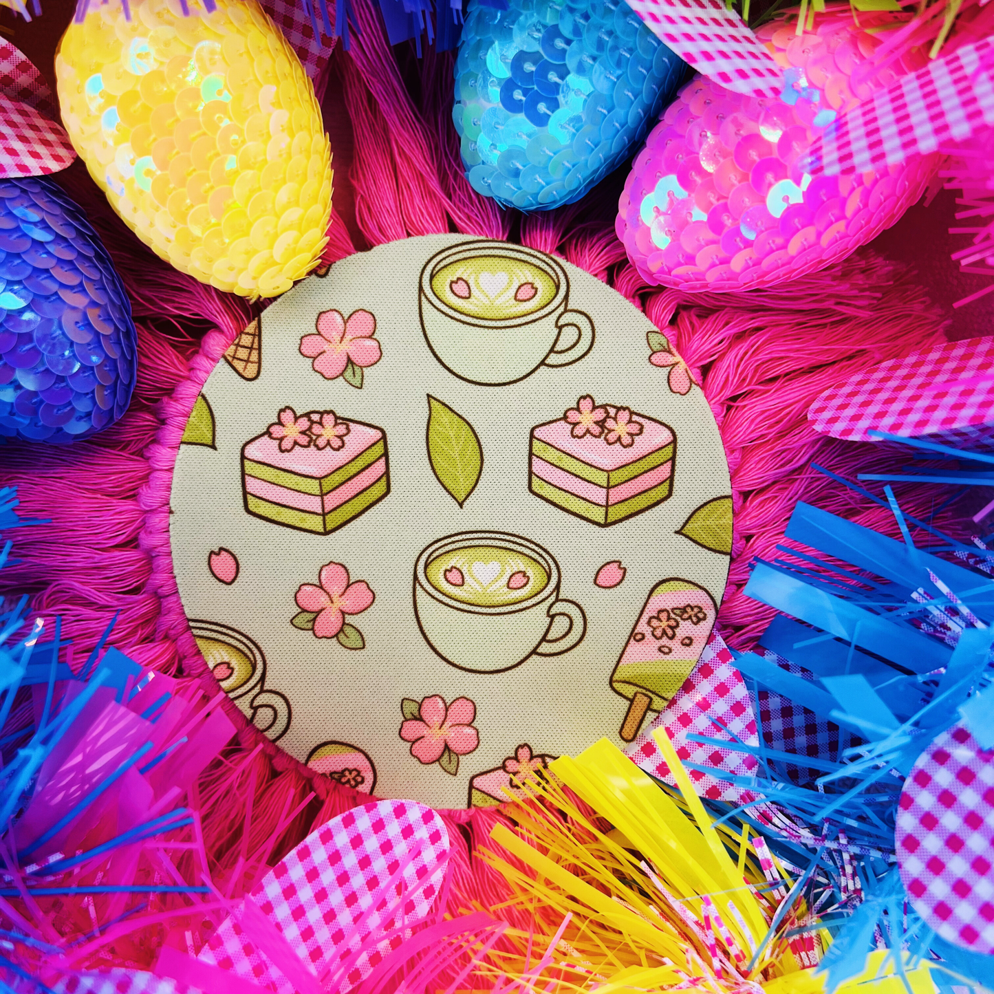 Matcha & Petals Coaster