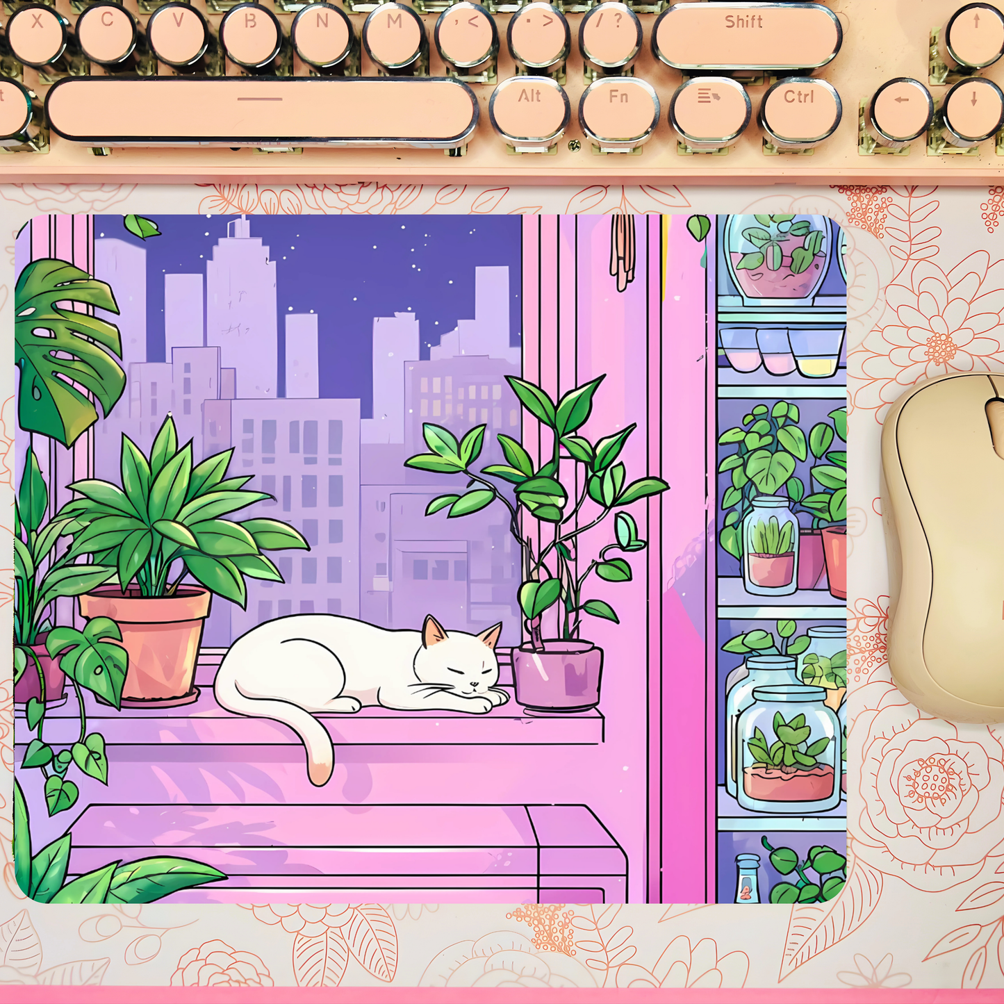 Green Whispers Mousepad