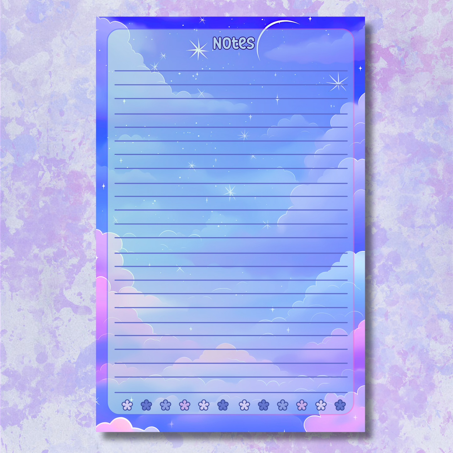Night Sky Large Notepad