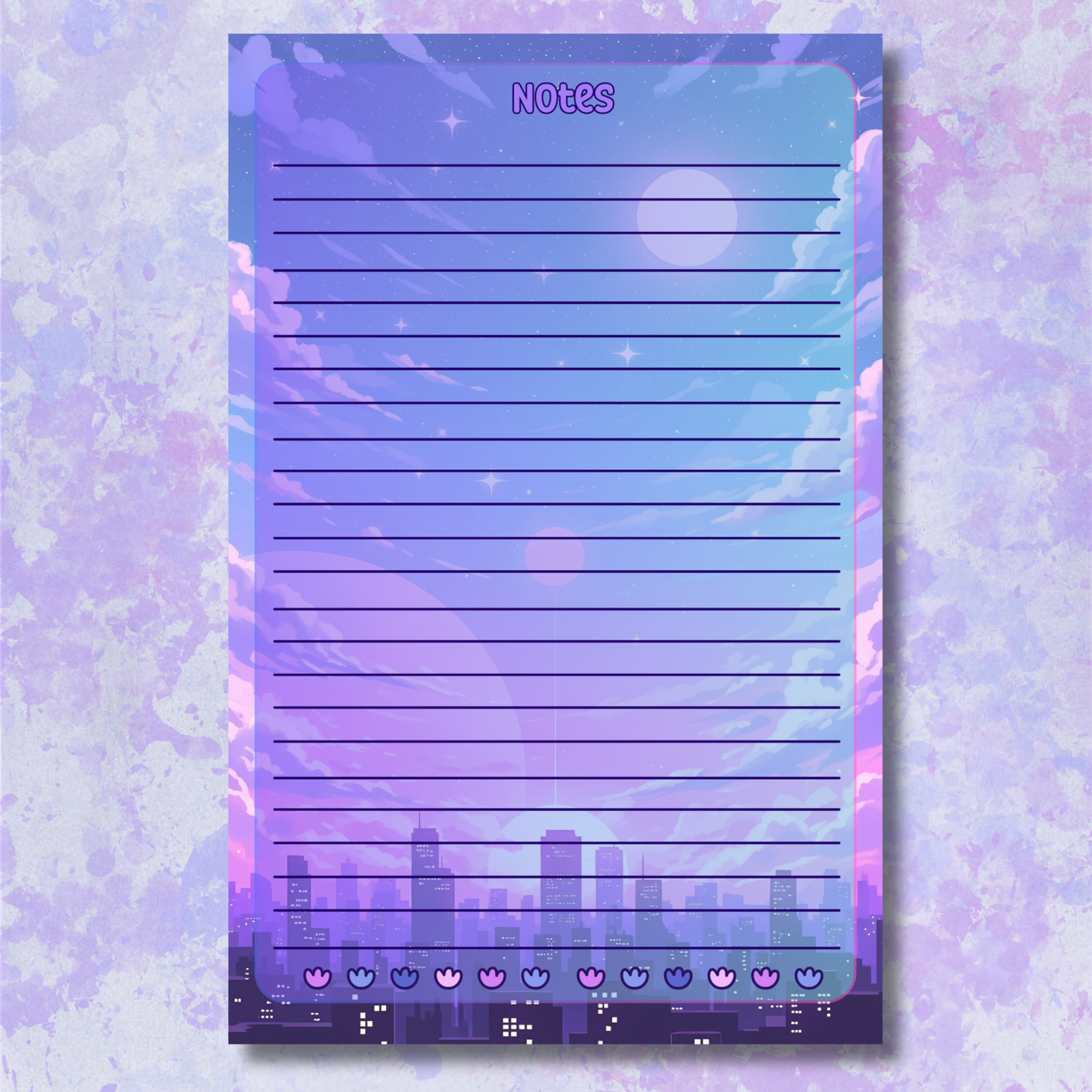 City Lights Large Notepad