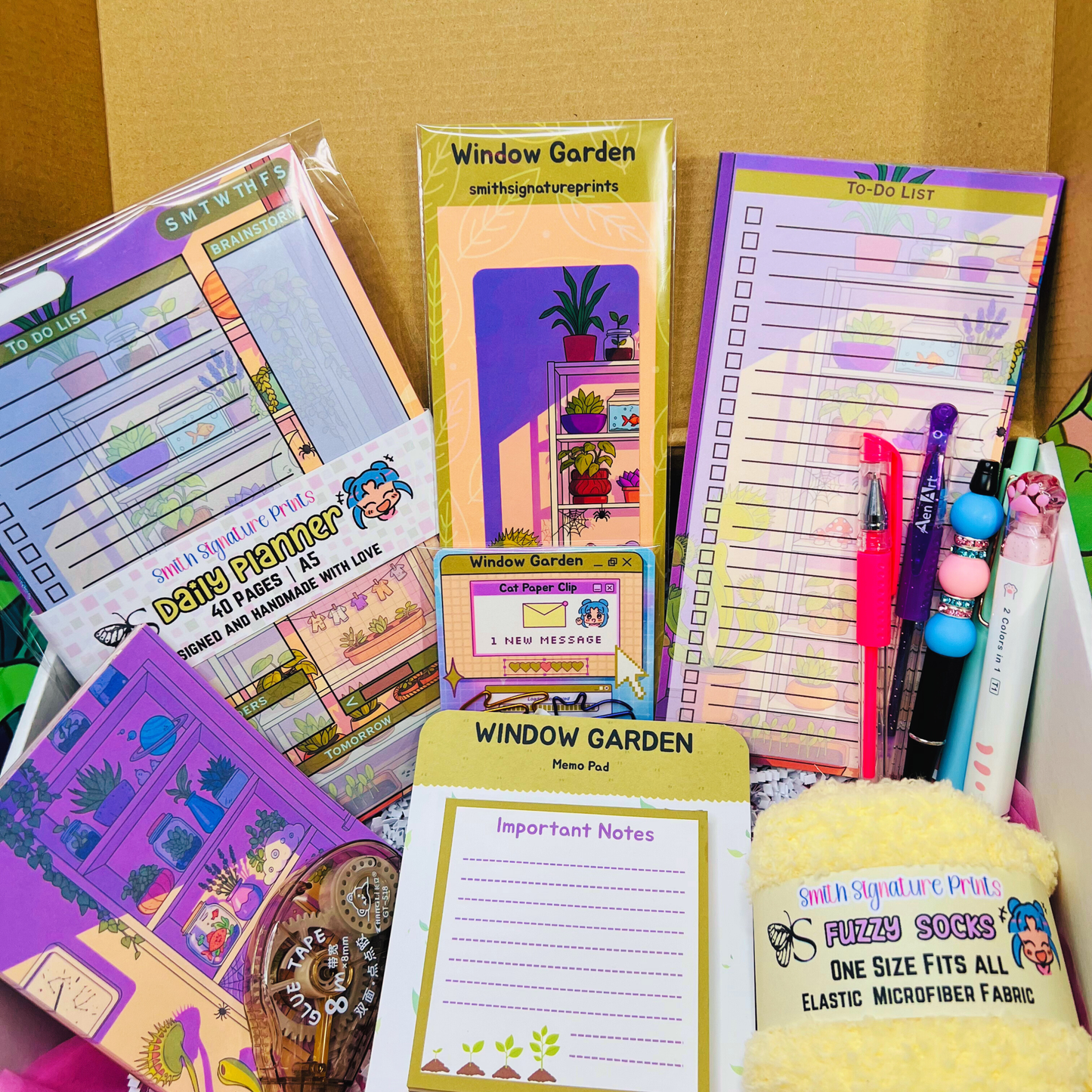 Window Garden Aesthetic Stationery Box