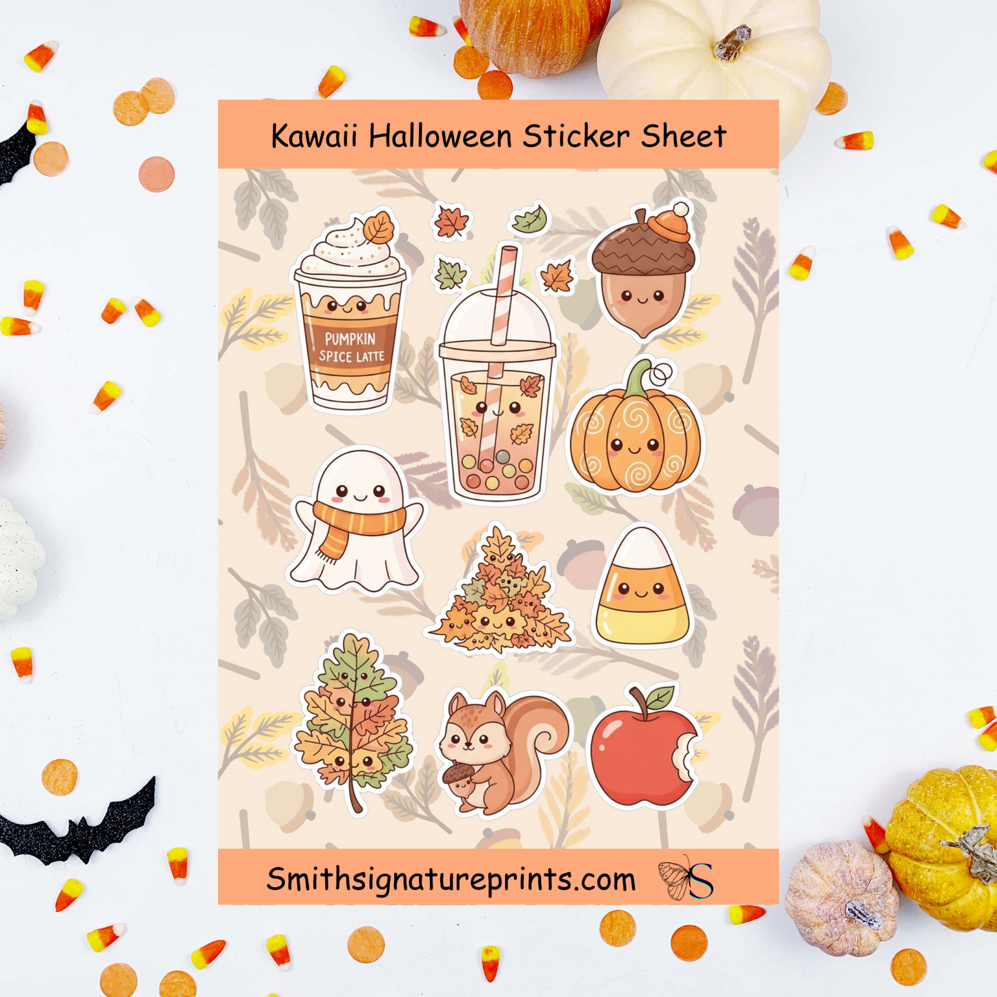 Kawaii Halloween Sticker Sheet 6