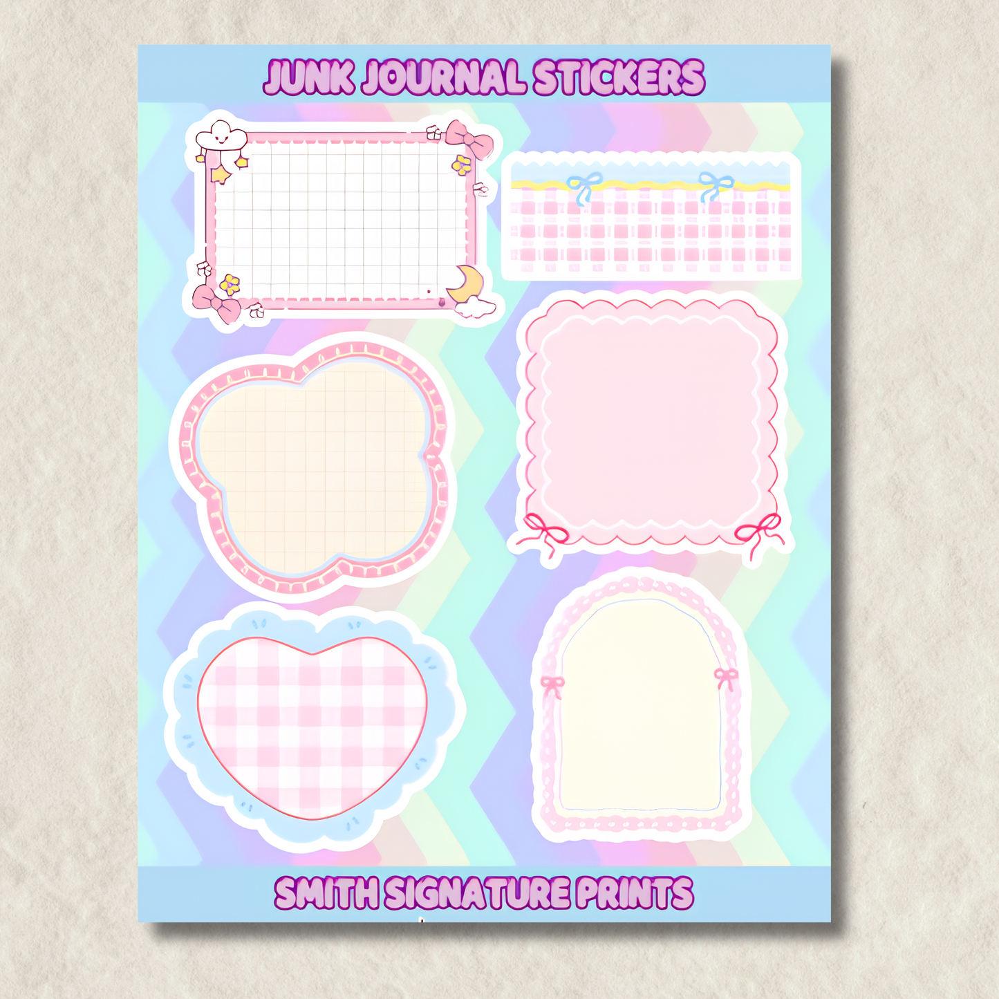 Junk Journal Sticker Sheet #4