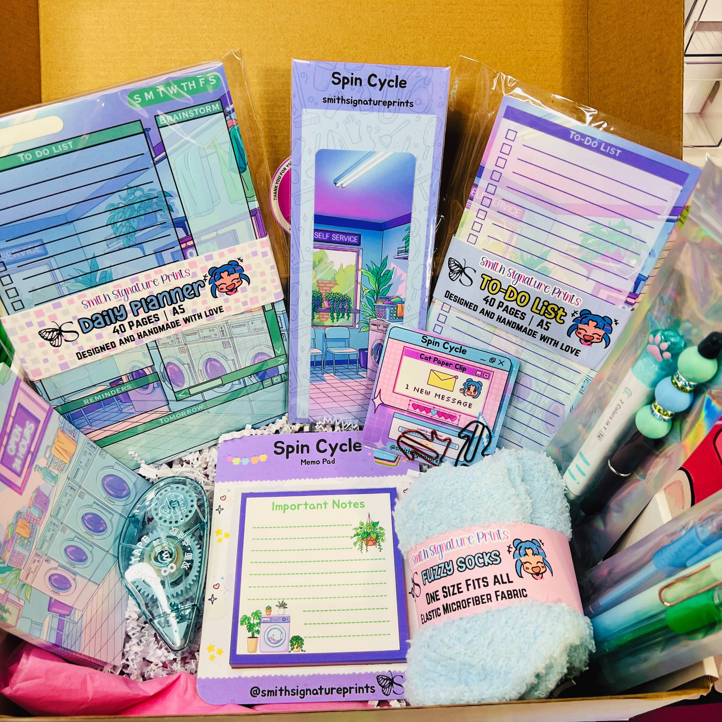 Spin Cycle Aesthetic Stationery Box