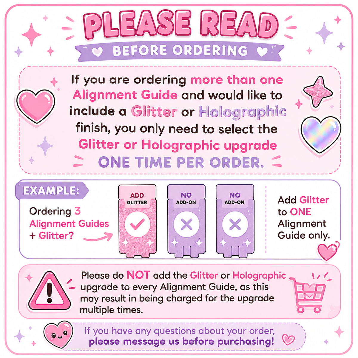 Alignment Guide Bundle- MEDIUM(4x6,A6, 5x7,5x8,6.5x8)