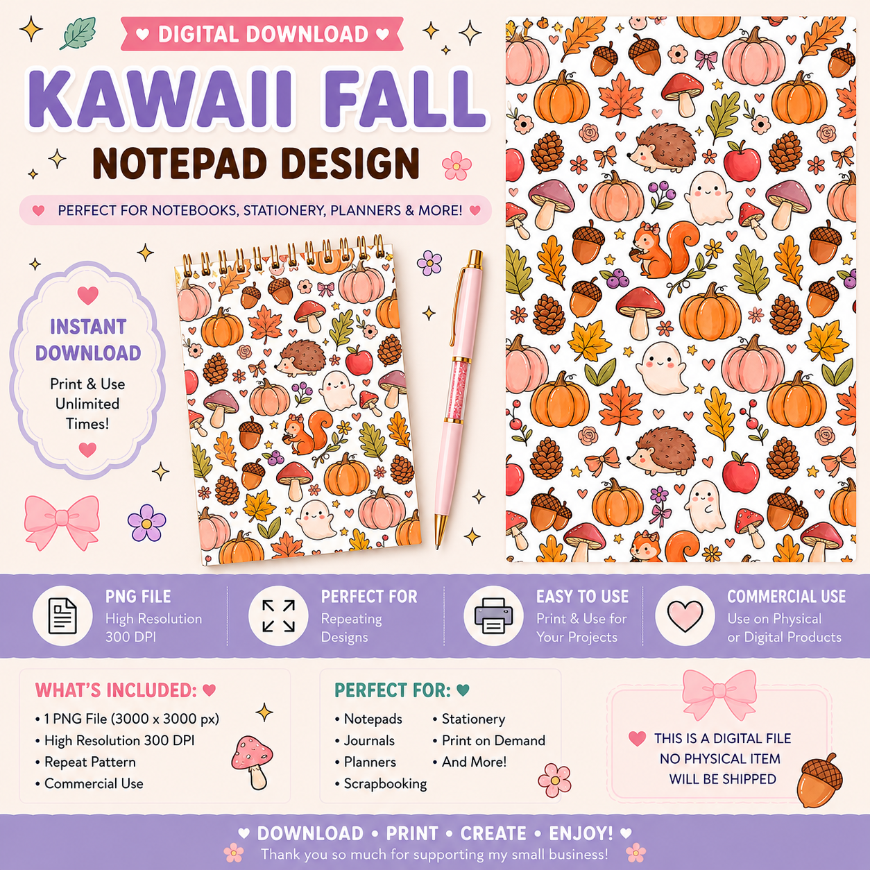 Fall Notepad Design #4