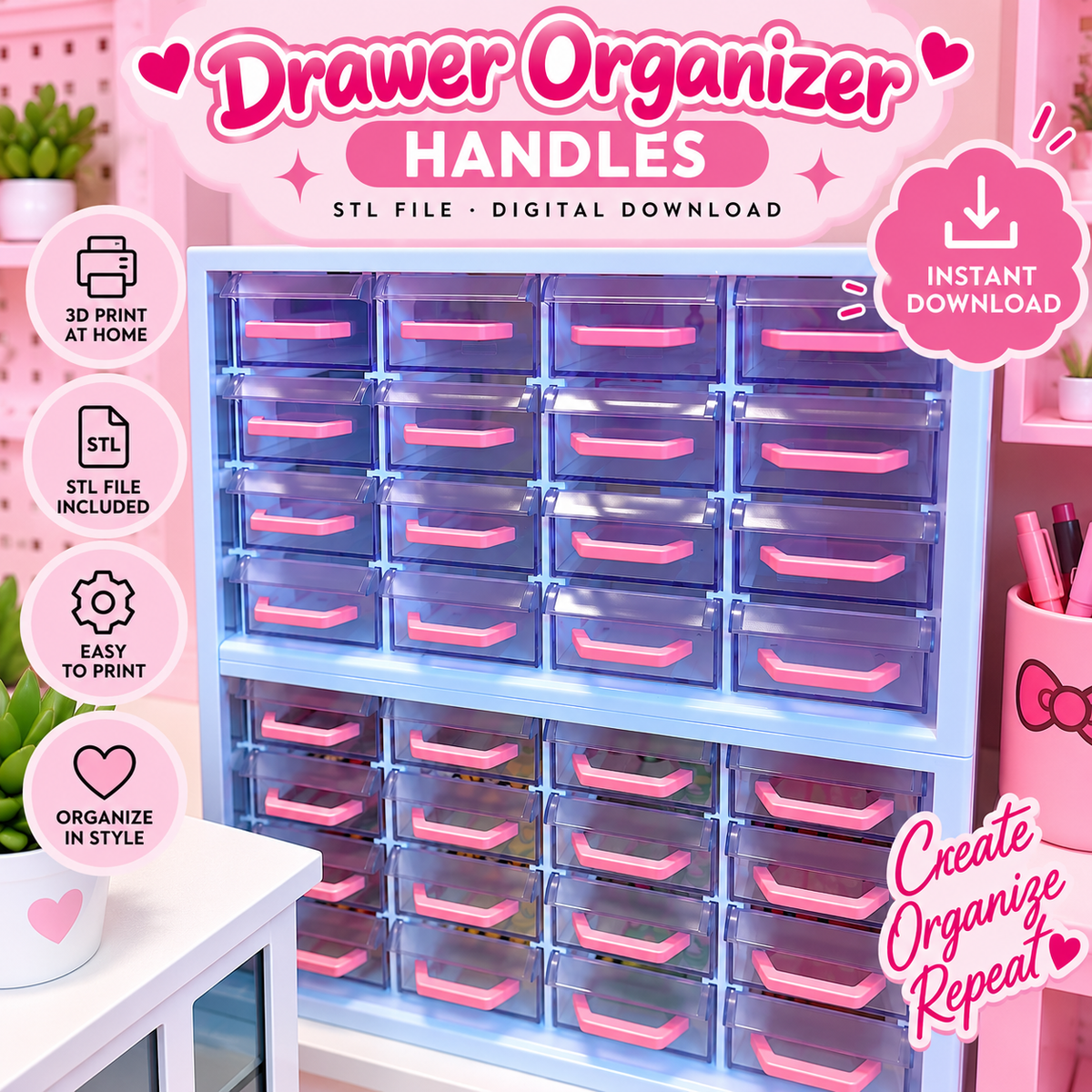 🎀 Drawer Organizer Handles