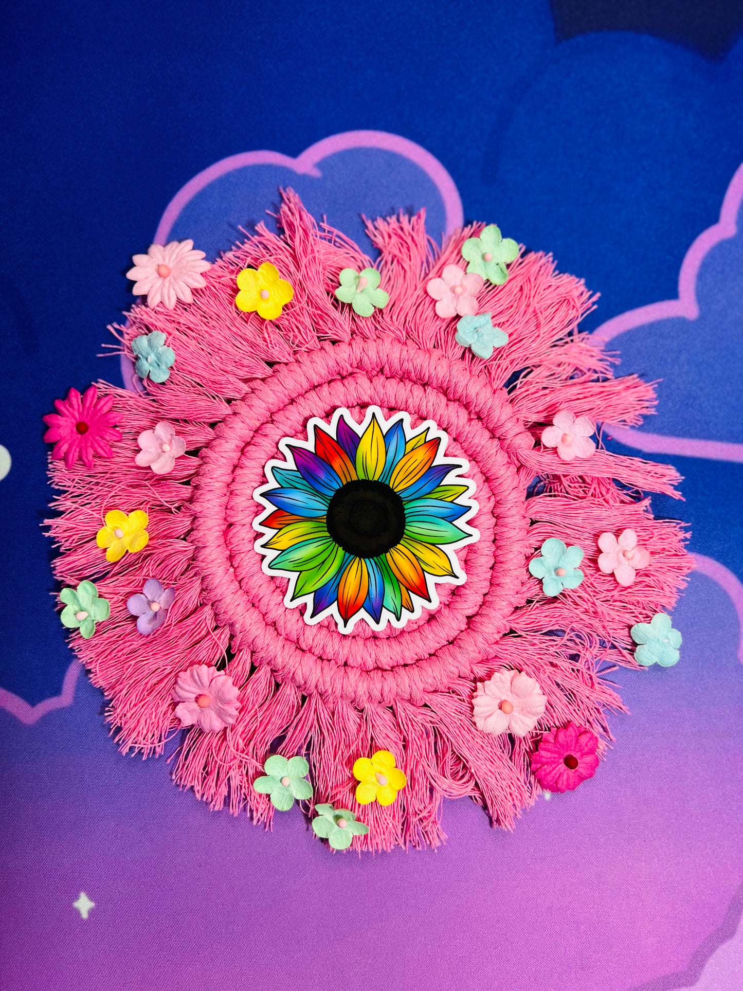 Colorful Flower Sticker