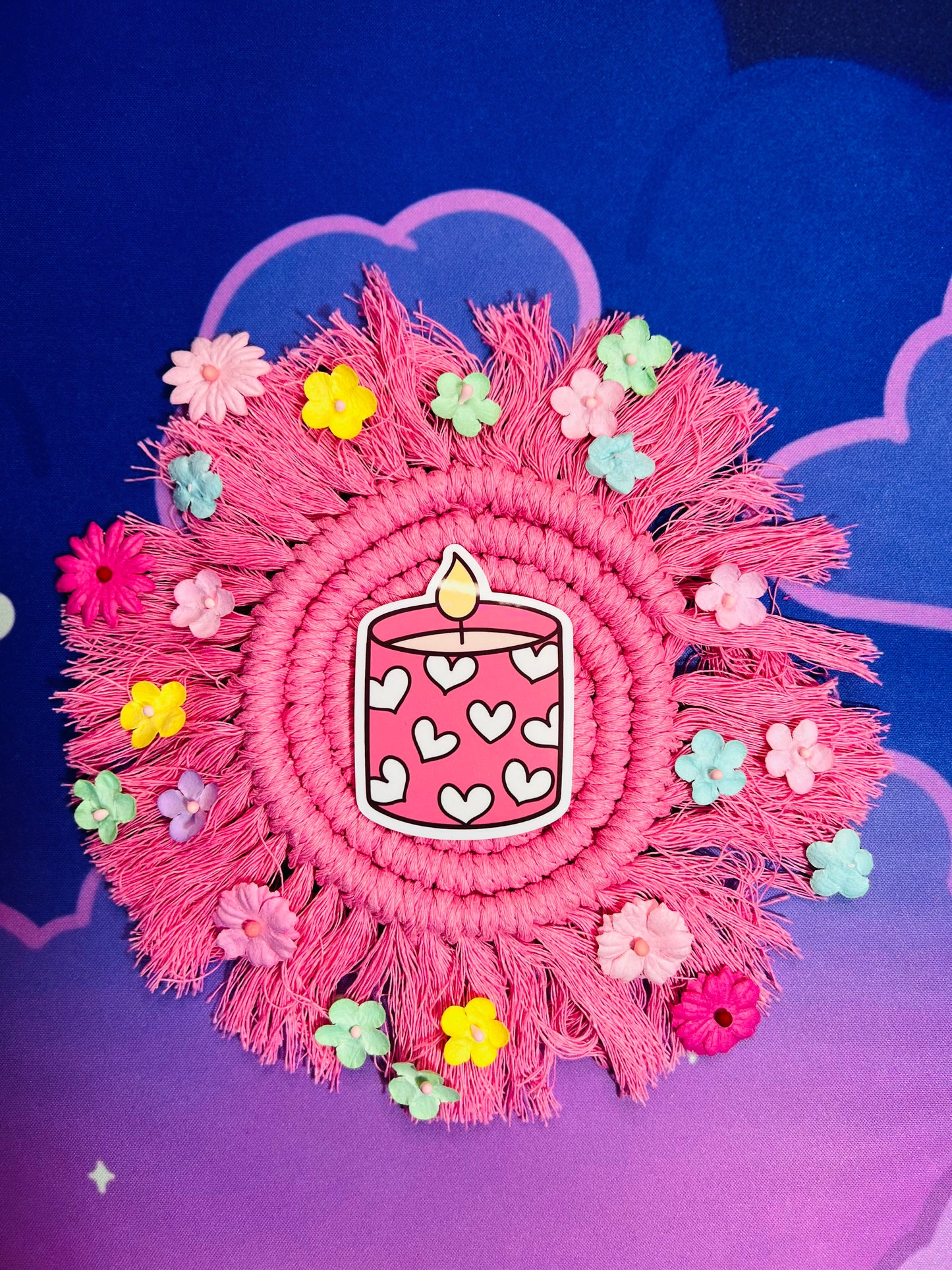 Pink Candle Sticker