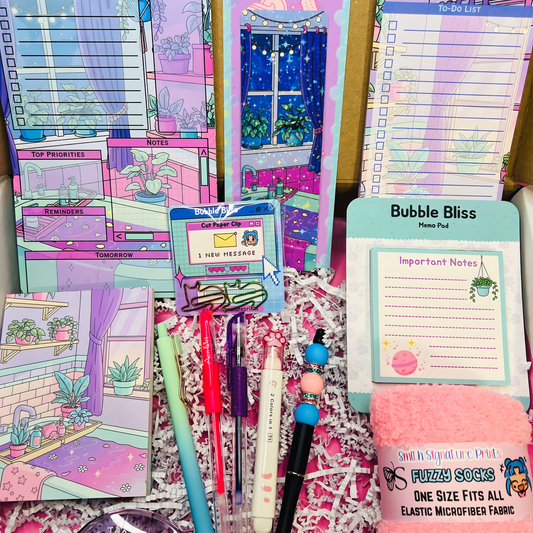 Bubble Bliss Aesthetic Stationery Box