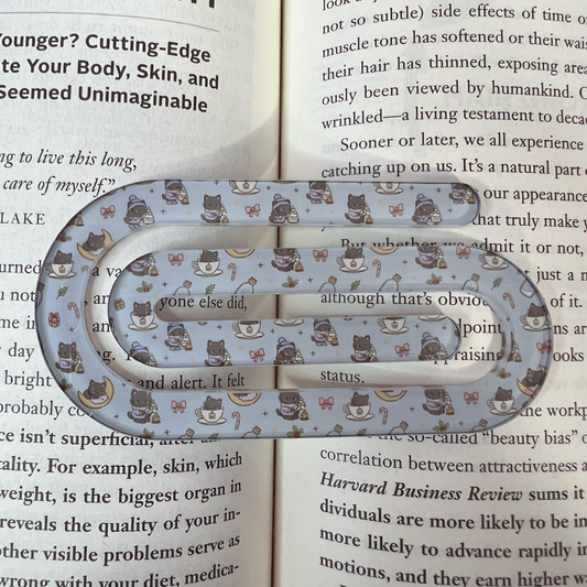 Snowy Night Jumbo Paper Clip Bookmark