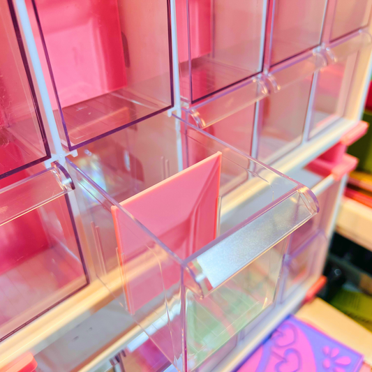 Livinbox 10-Drawer Medium Stackable Craft Organizer-Storage Container Accessories-Drawer Inserts/Dividers