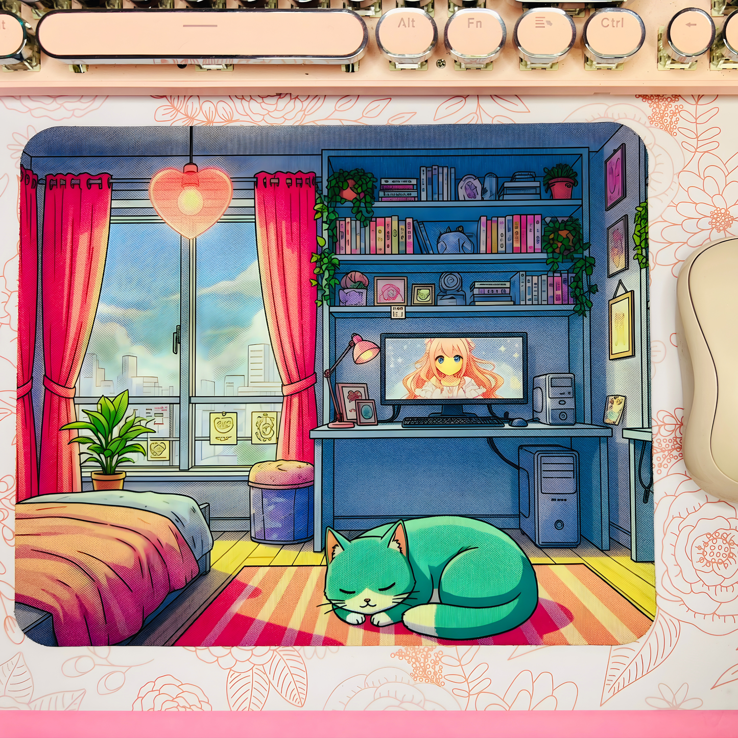 Pawsitively Snoozin' Mousepad