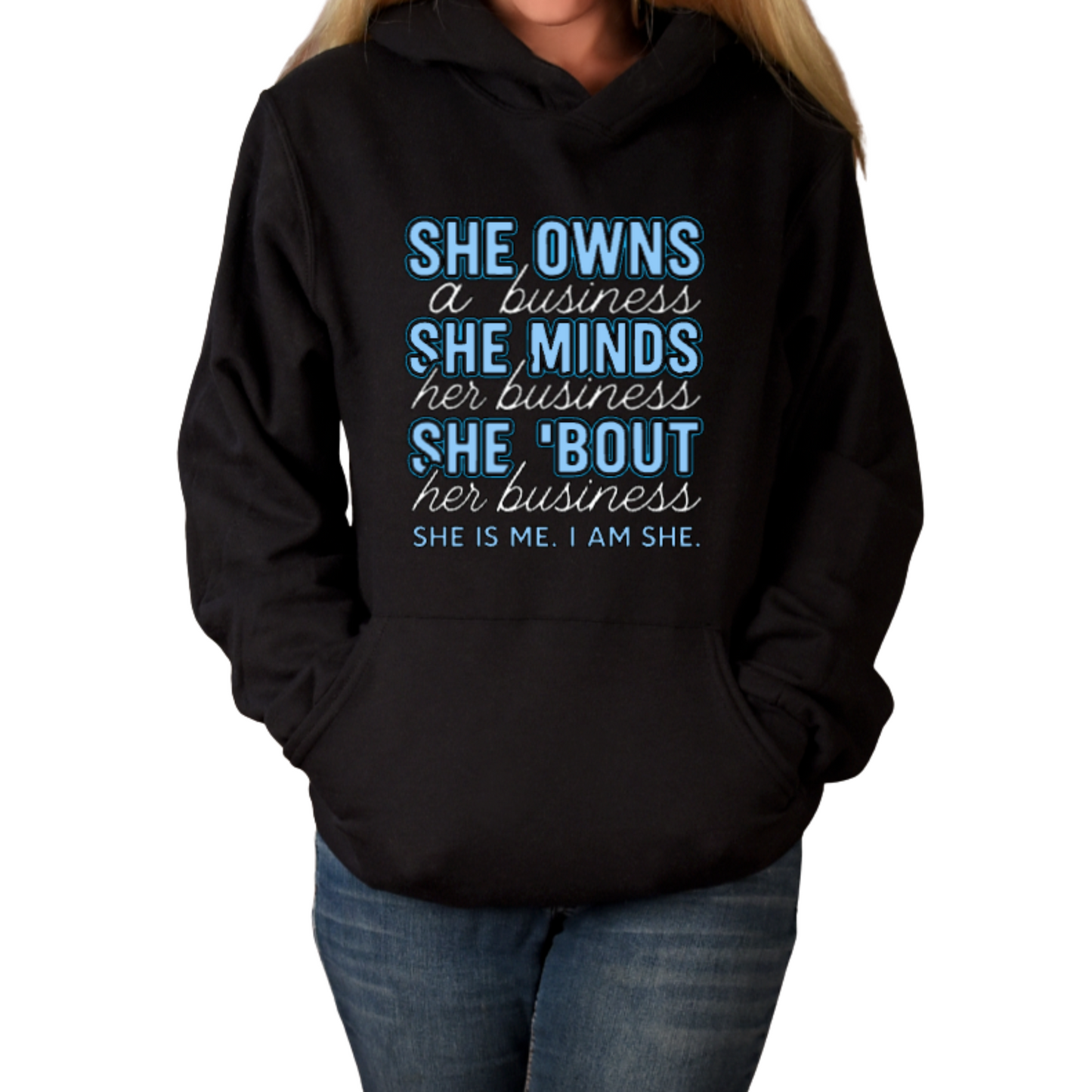 She owns a business