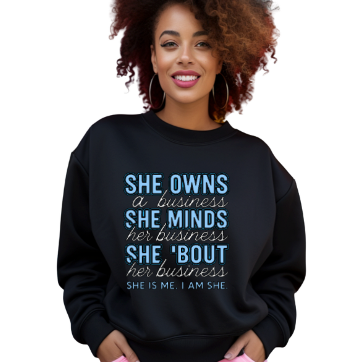 She owns a business