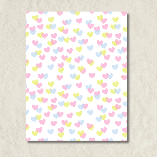 Mini Hearts Notepad