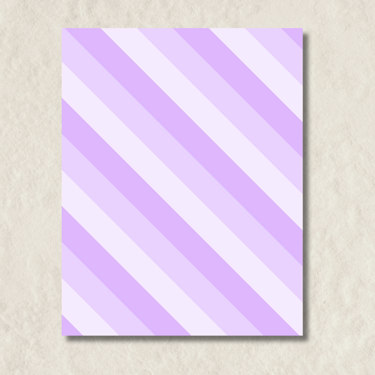 Purple Stripes Notepad