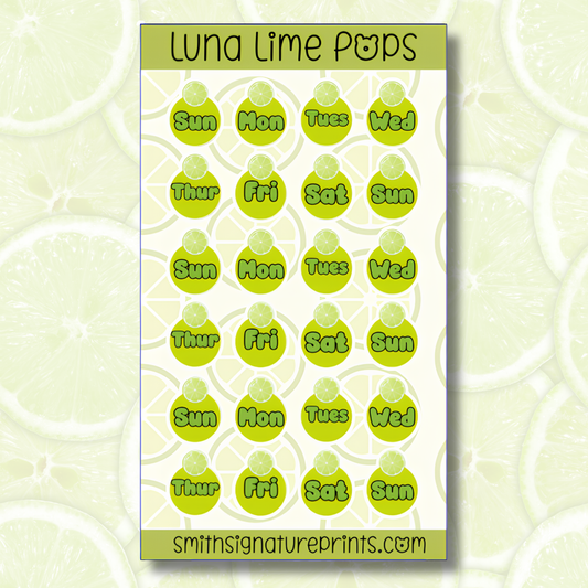 Lime Sticker Sheet SS044