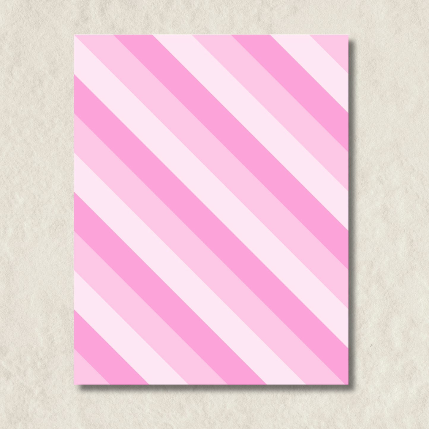 Pink Stripes Notepad