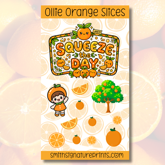 Orange Sticker Sheet SS039