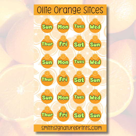 Orange Sticker Sheet SS038