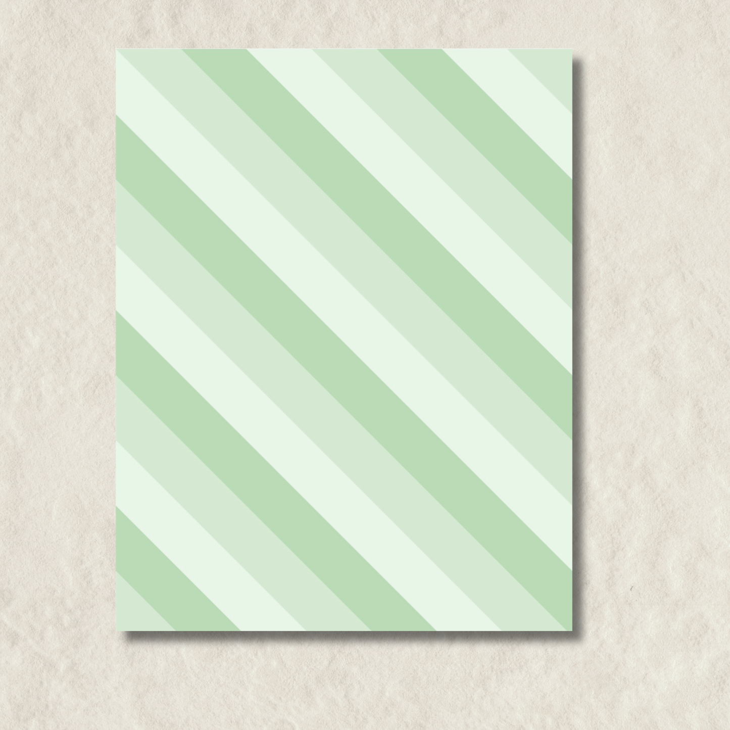 Green Stripes Notepad