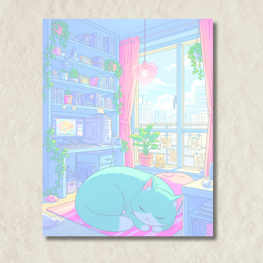 Pawsitively Snoozin' Notepad- Day Theme