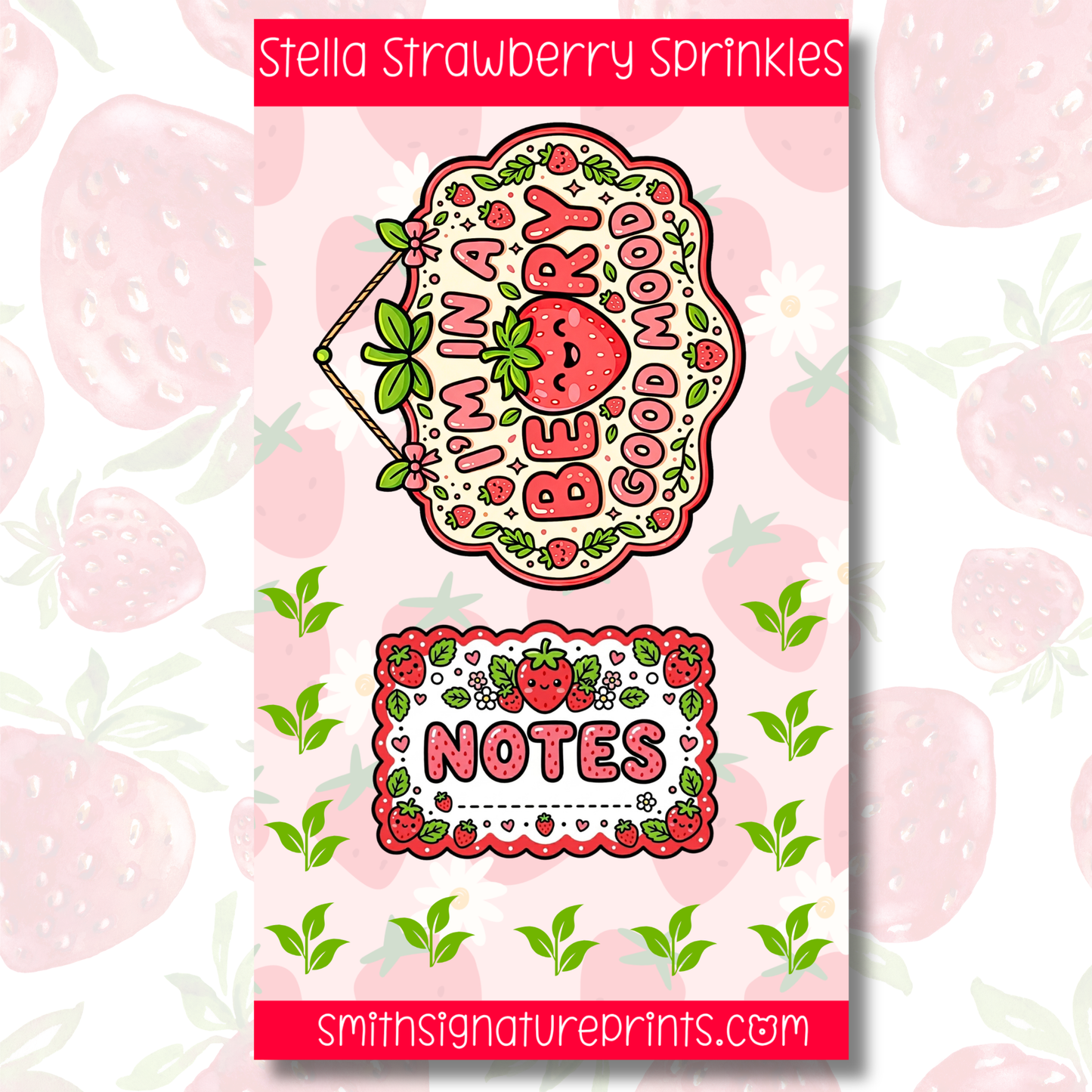 Strawberry Sticker Sheet SS032