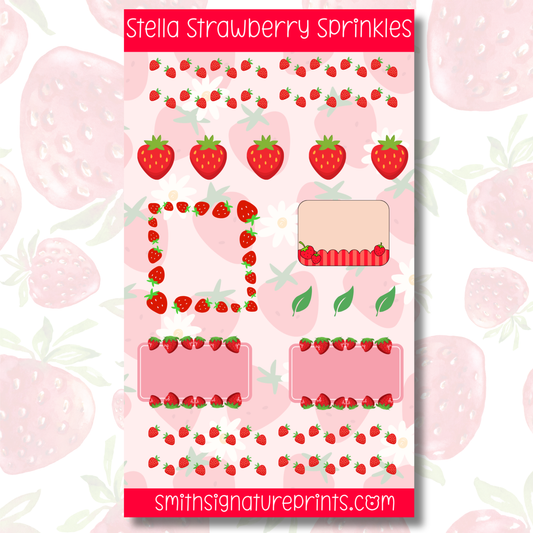 Strawberry Sticker Sheet SS033