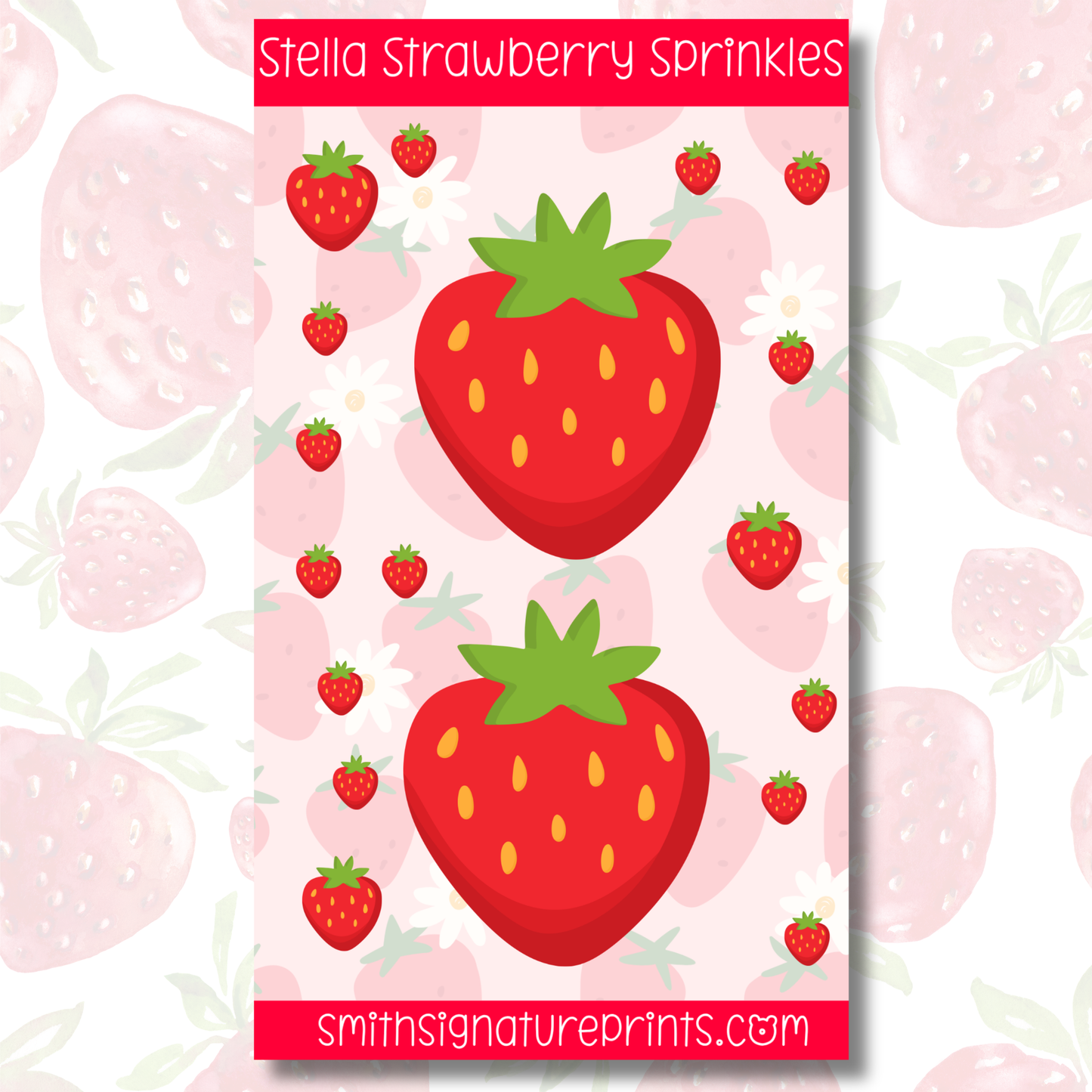 Strawberry Sticker Sheet SS035