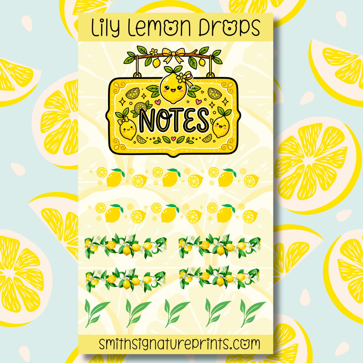 Lemon Sticker Sheet SS030