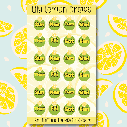 Lemon Sticker Sheet SS026
