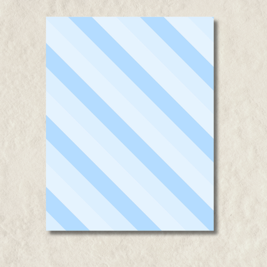 Blue Stripes Notepad