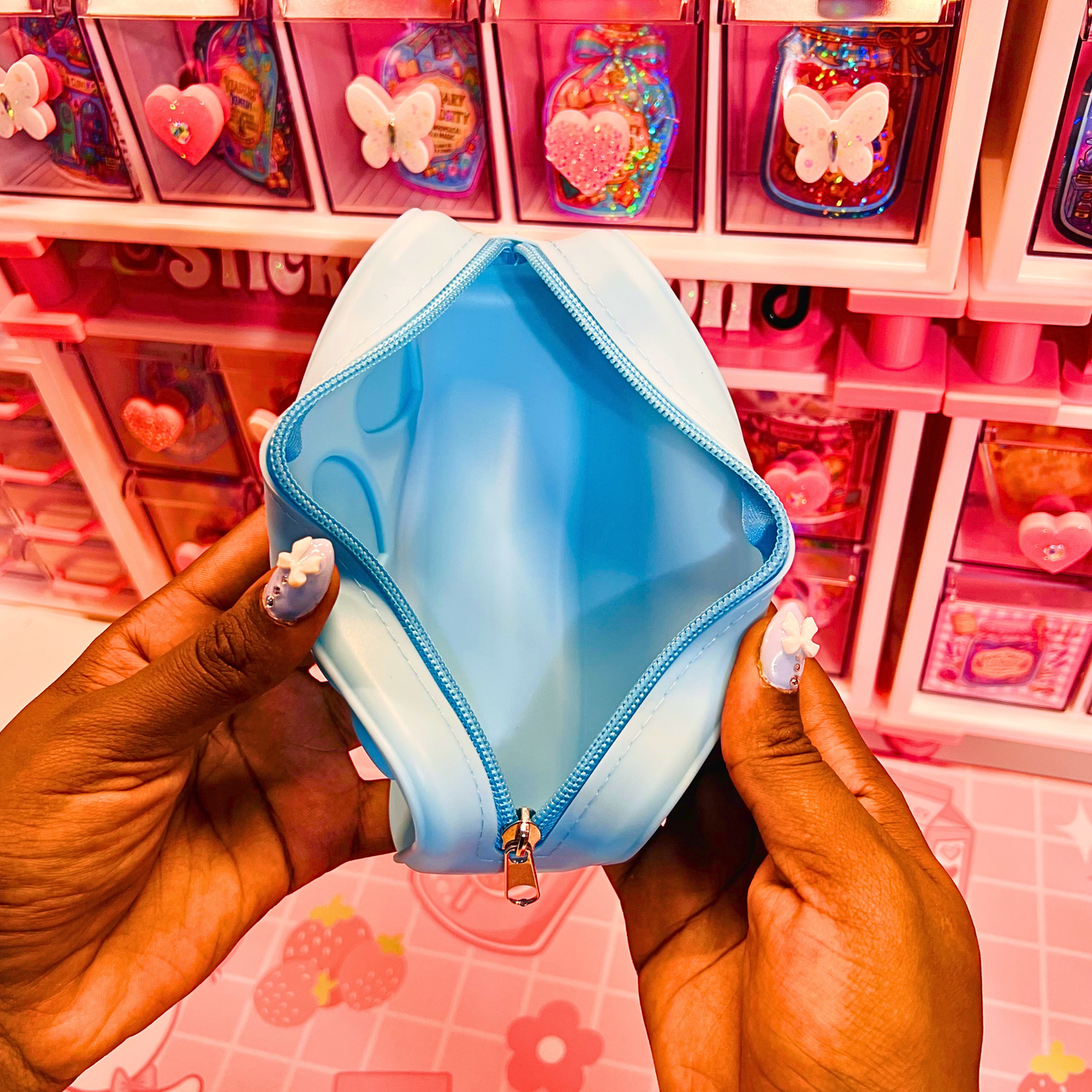 Silicone Heart Pencil Pouch