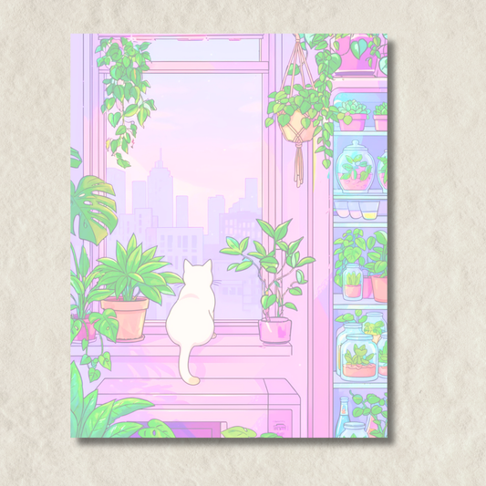 Green Whispers Notepad-Day Theme
