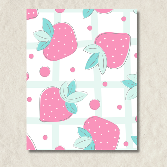 Cute Strawberry Notepad
