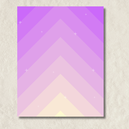 Ombre Sunset Purple Notepad