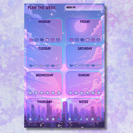 City Lights Weekly Planner