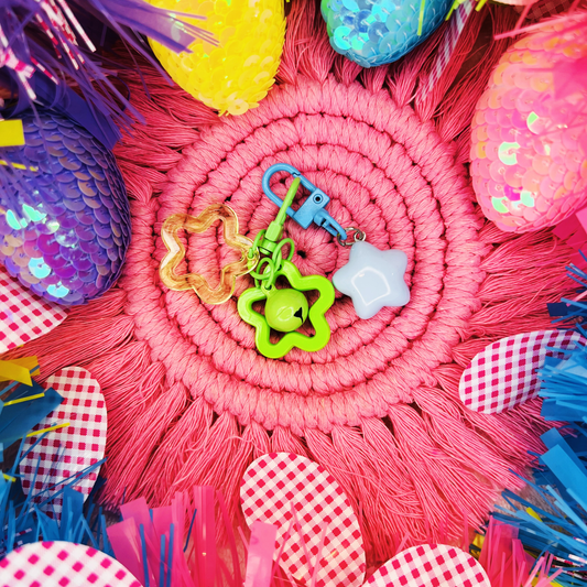 Hoppy Harvest Kawaii Star Keychain