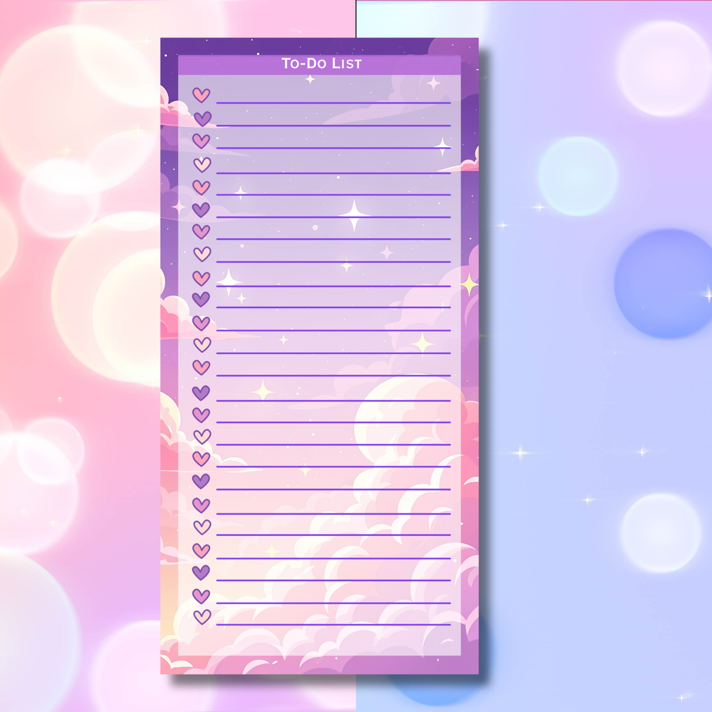 Purple Peaceful To-Do List